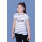 Toontoy Kız Çocuk Perfect Nakışlı Kolları İnci Detaylı Tişört Ekru 14 YAŞ