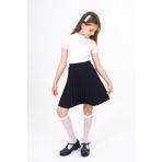Toontoy Kız Çocuk Pileli Etek Siyah 10-11 YAŞ