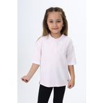 Toontoy Kız Çocuk Polo Yaka Baskılı Tişört Pudra 3 YAŞ