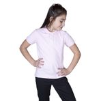 Toontoy Kız Çocuk Polo Yaka Tişört - 12 - 13 Yaş - Pudra