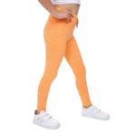 Toontoy Kız Çocuk Puantiye Baskılı Tayt Oranj 2 YAŞ