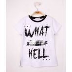 Toontoy Kız Çocuk Pullu İnci Detaylı T-Shirt - 10 Yaş - Beyaz
