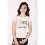 Toontoy Kız Çocuk Queen Varak Leoapar Baskılı T-Shirt - 6 Yaş - Kahverengi
