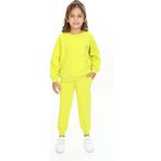Toontoy Kız Çocuk Reglan Kol Kanguru Cepli Nakışlı Eşofman Takım