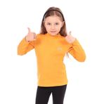 TOONTOY Kız Çocuk Regular Fit Dik Yaka Nakış Baskılı Sweatshirt, 4 Yaş, 12028-, Hardal, kız-çocuk