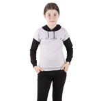 Toontoy Kız Çocuk Relax Baskılı Sweatshirt Gri Melanj 6 YAŞ
