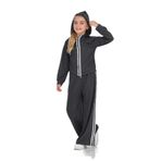 TOONTOY Kız Çocuk Şerit Detaylı Eşofman Takım 12-13 Yaş, 12-13 Yaş, 24806, Füme, kız-çocuk