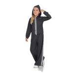 TOONTOY Kız Çocuk Şerit Detaylı Eşofman Takım 13-14 Yaş, 13-14 Yaş, 24806, Füme, kız-çocuk