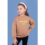Toontoy Kız Çocuk Sırtı Baskılı Sweatshirt