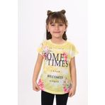 Toontoy Kız Çocuk Sometimes Baskılı Tişört Sarı 8 YAŞ