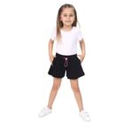 TOONTOY Kız Çocuk Şort 6 Yaş, 6 Yaş, 22380, Siyah, Kız çocuk