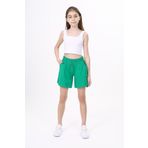 Toontoy Kız Çocuk Şort Çimen Yeşili 8 YAŞ