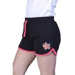 Toontoy Kız Çocuk Star Girl Nakışlı Şort Siyah 10-11 YAŞ