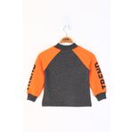 Toontoy Kız Çocuk Stunnig Collar Baskılı Sweatshirt - 8 Yaş - Antrasit - Melanj