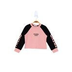 Toontoy Kız Çocuk Stunnig Collar Baskılı Sweatshirt Somon 5 YAŞ