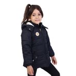 TOONTOY Kız Çocuk Su İtici Kapüşonlu Mont, 4 Yaş, 22501, Siyah, Kız Çocuklar