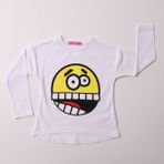 Toontoy Kız Çocuk Sweatshirt - 6 Yaş - Beyaz