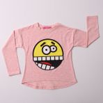 Toontoy Kız Çocuk Sweatshirt - 6 Yaş - Pembe Melanj