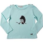 Toontoy Kız Çocuk Sweatshirt Baykuş Nakışlı - Mint Yeşili - 1 Yaş - 86Cm Boy