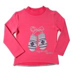 Toontoy Kız Çocuk Sweatshirt Eldiven Nakışlı Fuşya 1 YAŞ
