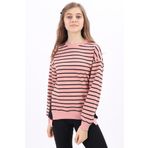 Toontoy Kız Çocuk Sweatshirt Koyu Pudra 10-11 YAŞ