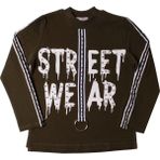 Toontoy Kız Çocuk Sweatshirt Street Wear Baskılı - 10 Yaş - 140Cm Boy - Haki