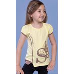 Toontoy Kız Çocuk T-Shirt Star Garnili Nakışlı