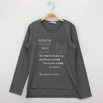 Toontoy Kız Çocuk T-Shirt Varak Baskı Cepli