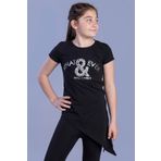 Toontoy Kız Çocuk T-Shirt What Baskı - 10 Yaş - Gri Melanj