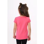 Toontoy Kız Çocuk T-Shirt Yıldız Baskı Fuşya 7 YAŞ