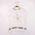 Toontoy Kız Çocuk T-Shirt Yıldız Baskı