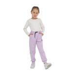 TOONTOY Kız Çocuk Taç Nakışlı Eşofman Alt, Lila, 6 Yaş