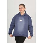 Toontoy Kız Çocuk Taş Dizaynlı Sweatshırt - İndigo - 10 - 11 Yaş