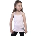 Toontoy Kız Çocuk Taş Işlemeli Atlet - 4 Yaş - Pudra