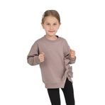 TOONTOY Kız Çocuk Taşlı Fiyonklu Sweatshirt, 7 Yaş, 24747, Acı Kahve, kız-çocuk