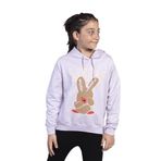Toontoy Kız Çocuk Tavşan Baskılı Kapüşonlu Sweatshirt Açık Pembe 12 YAŞ