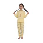 TOONTOY Kız Çocuk Tavşan Baskılı Pijama Takım, 2 YAŞ, 24893, Ekru, kız-çocuk
