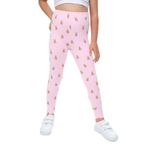 Toontoy Kız Çocuk Tavşan Baskılı Tayt Pembe 2 YAŞ