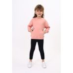 Toontoy Kız Çocuk Taytlı Takım Koyu Pudra 3 YAŞ