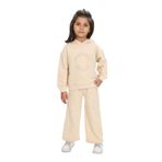 TOONTOY Kız Çocuk Teddy Bear Clup Baskılı Eşofman Takım 1 Yaş, 1 Yaş, 24647, Bej, kız-bebek