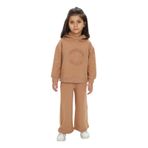 TOONTOY Kız Çocuk Teddy Bear Clup Baskılı Eşofman Takım, 2 YAŞ, 24647, Kahverengi, kız-çocuk