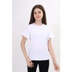 Toontoy Kız Çocuk Tişört Beyaz 8-9 YAŞ
