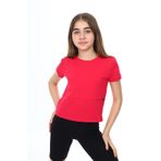 Toontoy Kız Çocuk Tişört Koyu Fuşya 12-13 YAŞ