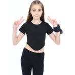Toontoy Kız Çocuk Tişört Siyah 14 YAŞ