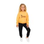 Toontoy Kız Çocuk Trend Baskılı Eşofman Takım Oranj 2 YAŞ