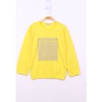 Toontoy Kız Çocuk Weekend Baskılı Sweatshirt - 6 Yaş - Sarı