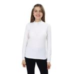 Toontoy Kız Çocuk Yakası Taşlı Okul Tişört Ekru 8-9 YAŞ