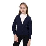 Toontoy Kız Çocuk Yarım Kaşkorse Detaylı Düğmeli Okul Hırka Lacivert 13-14 YAŞ