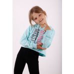 Toontoy Kız Çocuk Yazı Baskılı Sweatshirt Mint Yeşili 12 YAŞ