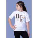 Toontoy Kız Çocuk Yazı Baskılı T-Shirt - 12 Yaş - Ekru